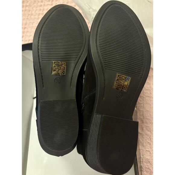 NIB Aqua Diva Darie La Diva Black Suede Ankle Booties Women's Size EU 38 US 7 - Picture 8 of 12